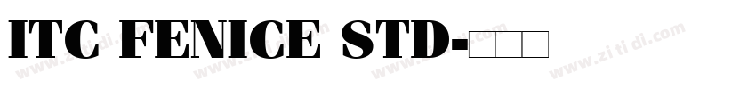 ITC FENICE STD字体转换